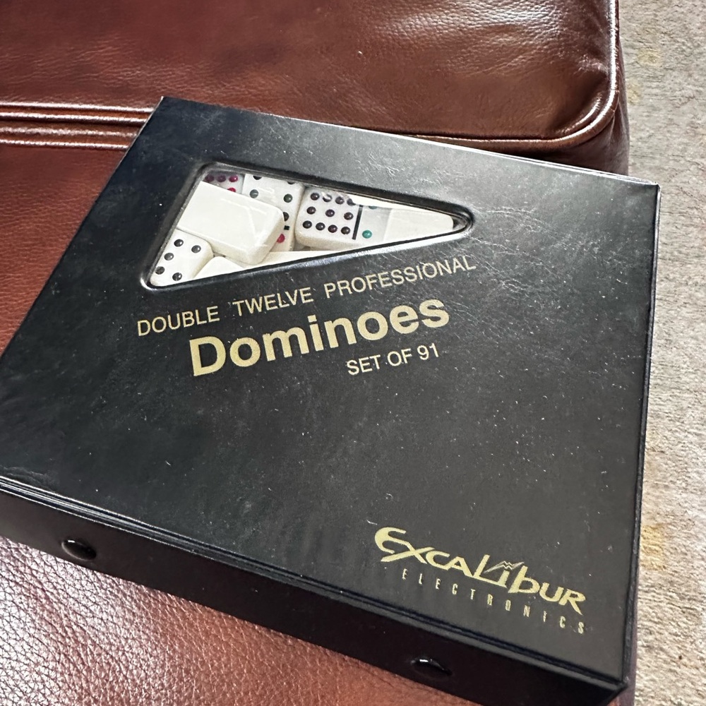 Excalibur Double Twelve Professional Dominoes Set